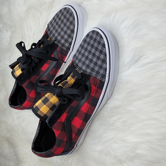 VANS What The Buffalo Old Skool Canvas Lace Up Sneakers Shoes NEW - Picture 5 of 14